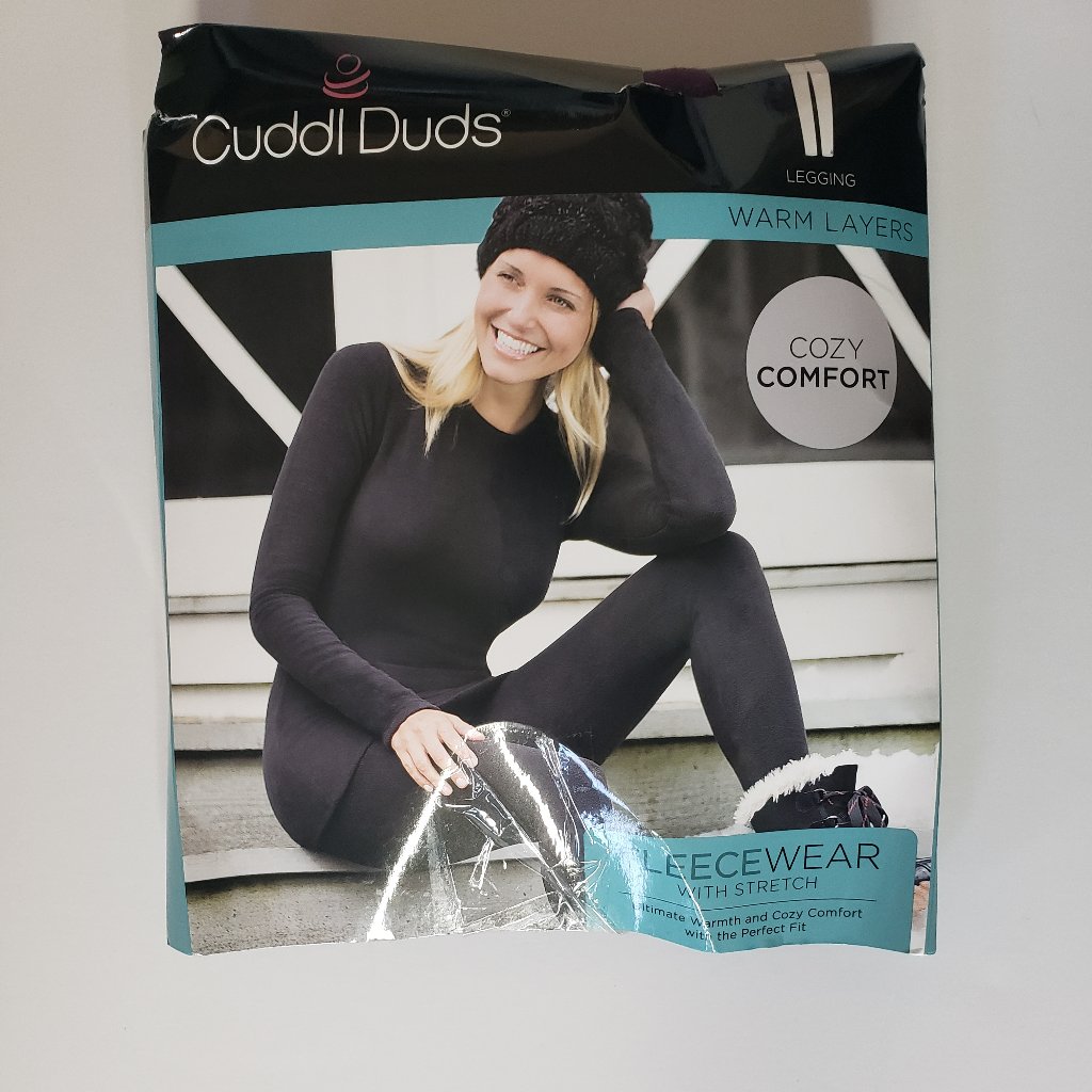 Cuddl Duds Fleecewear Leggings  Eggplant  Xs